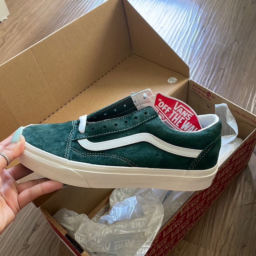 Jungle Green Old Skool Vans